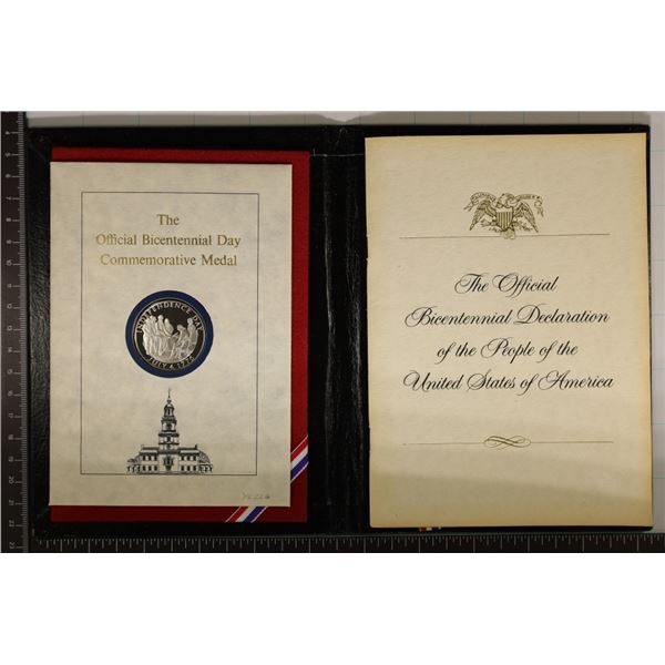 1976 OFFICIAL STERLING SILVER BICENTENNIAL MEDAL