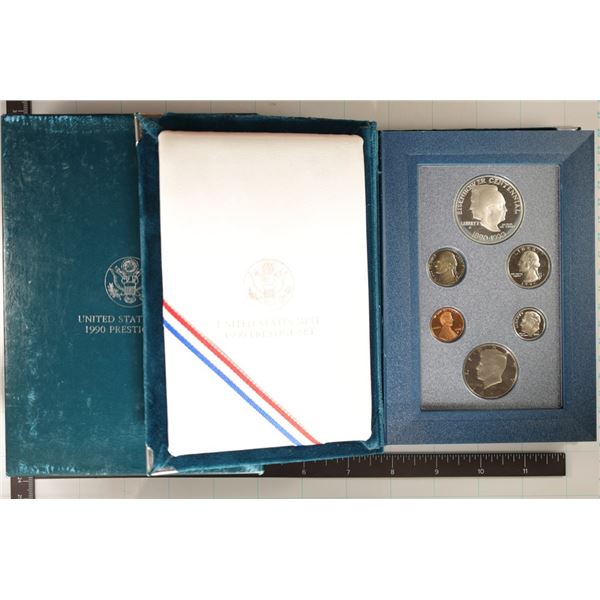 1990 US PRESTIGE PROOF SET EISENHOWER IN BOX