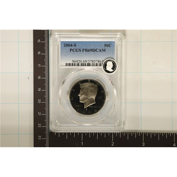 2004-S KENNEDY HALF DOLLAR PCGS PR69 DCAM