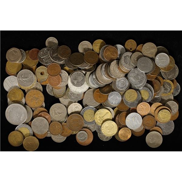 30.950 OZ. OF ASSORTED FOREIGN BULK CHANGE,