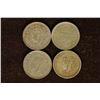 Image 2 : 2-1943, 1944 & 1945 INDIA SILVER 1/4 RUPEE COINS