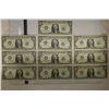 Image 1 : 10-1977 CU WITH CONSECUTIVE SERIAL NUMBER $1 BILLS