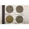 Image 1 : 4 METAL $1 CASINO GAMING TOKENS: STAGECOACH,