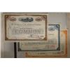Image 2 : 4 ASSORTED VINTAGE RAILROAD STOCK CERTIFICATES