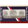 Image 1 : 1976 SILVER 3 COIN BICENTENNIAL UNC SET IN RED