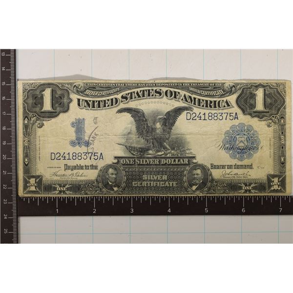 1899 US $1 BLACK EAGLE SILVER CERTIFICATE LARGE