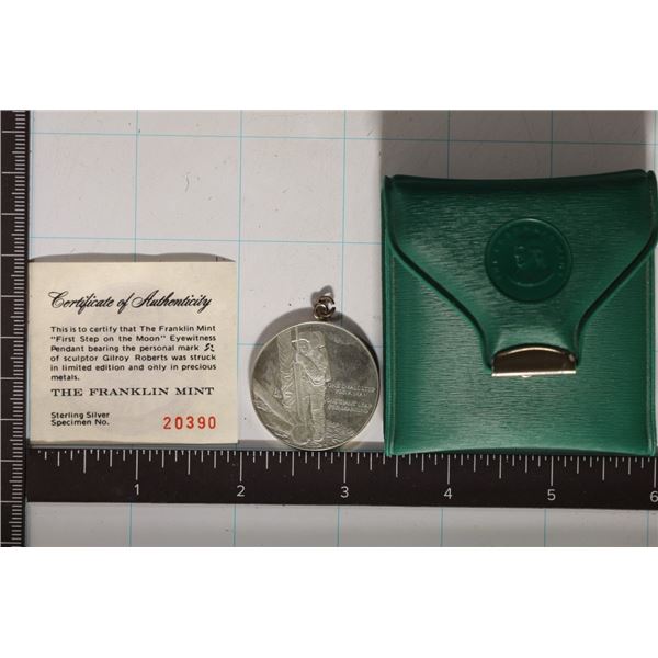.51 OZ. STERLING SILVER :FIRST STEP ON THE MOON"