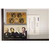 Image 2 : 2010 US PRESIDENTIAL DOLLAR 4 COIN PF SET IN BOX &
