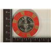 Image 1 : $5 JOCKEY CLUB CASINO CHIP. WITH METAL INSERT