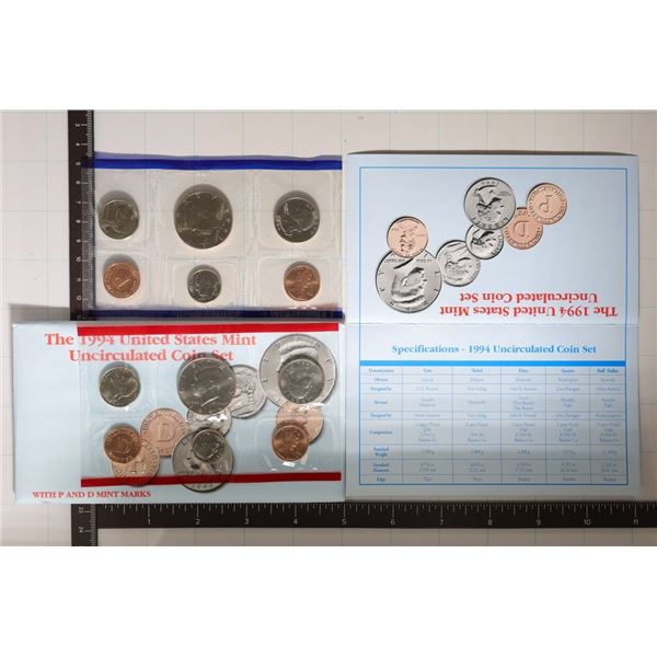 1994 US MINT SET (UNC) P/D (WITH ENVELOPE) AND