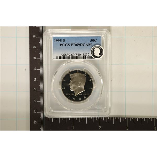 1995-S KENNEDY HALF DOLLAR PCGS PR69 DCAM