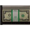 Image 1 : $200 BLOCK OF 2013 US $2 CONSECUTIVE SERIAL # $2'S