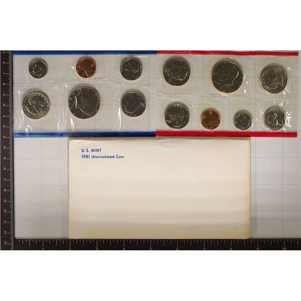 1981 US MINT SET (UNC) P/D/S (WITH ENVELOPE)