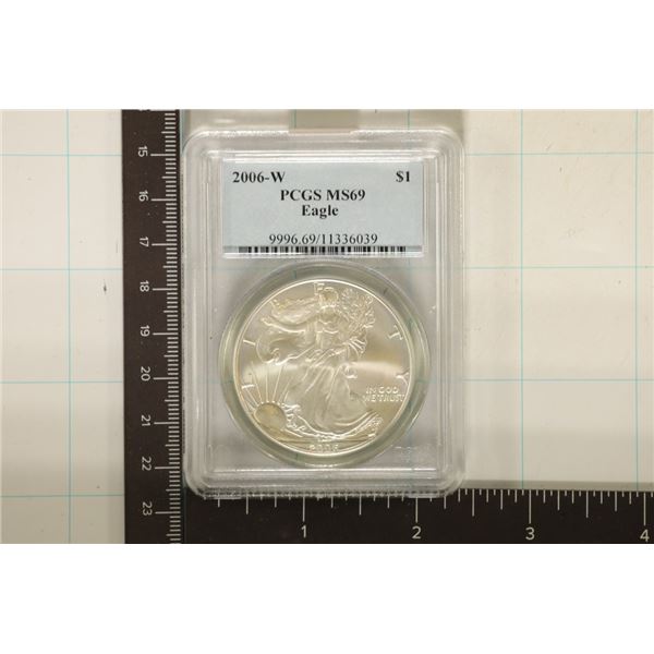 2006-W AMERICAN SILVER EAGLE PCGS MS69