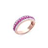 14KT Rose Gold 1.56ctw Ruby and Diamond Diamond Ring