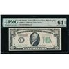 1934D $10 Philadelphia FRN PMG 64EPQ