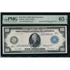 1914 $10 San Francisco FRN PMG 65EPQ