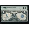 1899 $1 Black Eagle Silver Certificate PMG 30