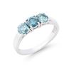 Image 2 : 14KT White Gold 1.26ctw Blue Diamond Ring