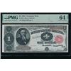 1891 $1 Treasury Note PMG 64EPQ