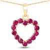 10KT Yellow Gold 0.43ctw Ruby  Pendant