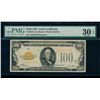 1928 $100 Gold Certificate PMG 30EPQ