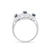 Image 3 : 14KT White Gold 1.27ctw Black Diamond Ring