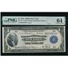 1918 $1 New York FRBN PMG 64