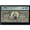1896 $2 Educational Silver Certificate PMG 25