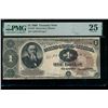 1890 $1 Treasury Note PMG 25
