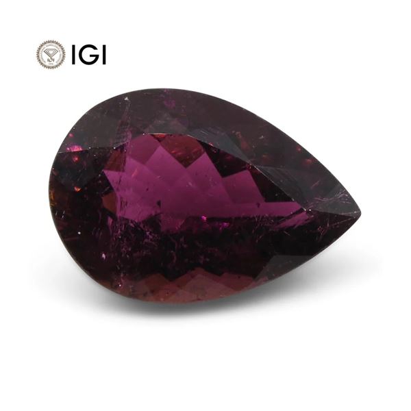 Large Rare 7.68 Ct IGI Certified Natural Tourmaline
