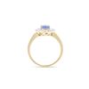 Image 2 : 14KT Yellow Gold 1.15ct Tanzanite and Diamond Ring