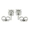 Image 2 : NEW Classic 14k White Gold 0.80 ctw Round Brilliant Diamond Prong Stud Earrings