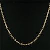 Image 5 : Unisex 18K Yellow Gold 18.75" Faceted Polished Open Cable Link Chain Necklace