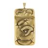 Image 1 : Art Nouveau Repoussï¿½ Snake 18k Gold Open Match Striker Box Pendant w/ Diamond