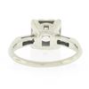 Image 7 : Vintage 14k White Gold Illusion Prong Old Transitional Diamond Engagement Ring