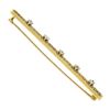 Image 6 : Antique Strobel & Crane 14k Gold .60 ctw European Diamond Filigree Bar Pin Brooc