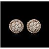 14KT Two-Tone Gold 1.31 ctw Diamond Earrings