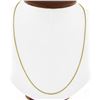 Image 1 : Classic Italian 14K Yellow Gold 26" 1.3mm Thin Petite Long Rope Chain Necklace