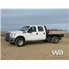 Image 1 : 2013 FORD F350 XL CREW CAB FLATBED TRUCK