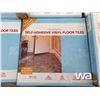 Image 1 : QTY OF 12"X12"  OF SELF-ADHESIVE VINYL FLOOR TILES