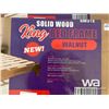 Image 2 : (UN-USED) WALNUT SOLID WOOD KING BED FRAME