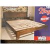 Image 3 : (UN-USED) WALNUT SOLID WOOD KING BED FRAME