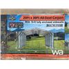 Image 1 : (UN-USED) TMG 20 X 30 FT. ENCLOSED CARPORT