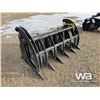 Image 2 : (UN-USED) 66" SKID STEER HD LOG GRAPPLE