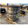 Image 2 : (4) GRIZZLY 385/65R22.5 TRUCK STEERING TIRES