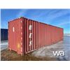 Image 3 : 1996 RED 8 X 40 FT. SHIPPING  CONTAINER