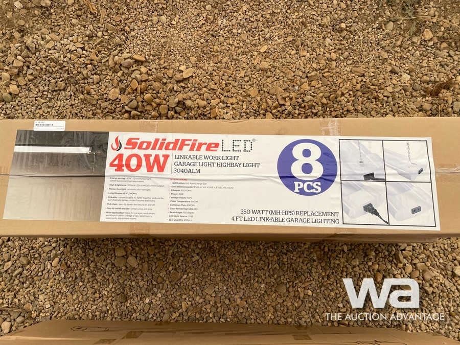 (2) SOLIDFIRE LED 40 WATT HIGH BAY GARAGE LIGHTS - Weaver Bros ...