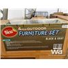 Image 2 : (UN-USED) BLACK & GRAY 4 PCS OUTDOOR FURNITURE SET