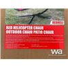 Image 2 : (UN-USED) RED HELICOPTER OUTDOOR PATIO CHAIR